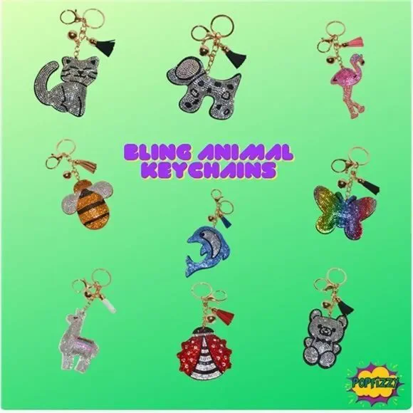 Elephant Keychains for Women Girls – Crystal Purse Charm – Backpack Charms - Picture 8 of 9